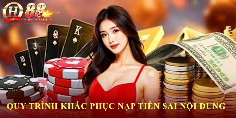 Quy trình khắc phục nạp tiền sai nội dung