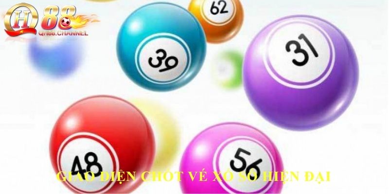 Giao diện chốt vé xổ số hiện đại