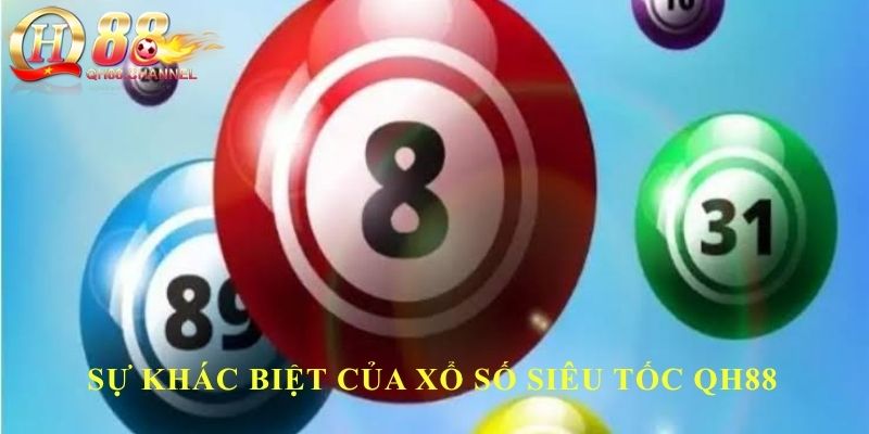 Sự khác biệt của xổ số siêu tốc QH88